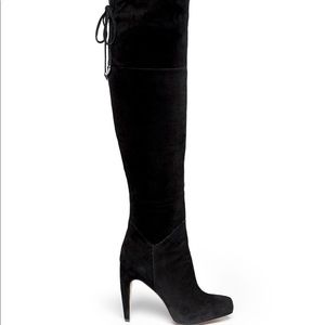 suede/leather thigh high Sam Edelman boots